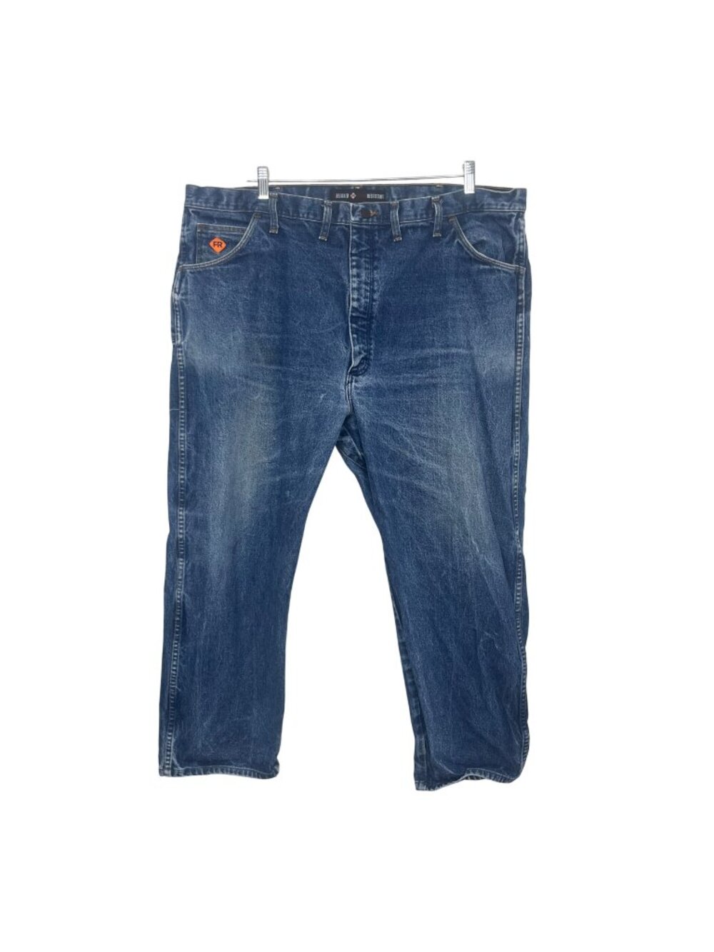 Wrangler Flame Resistant Relaxed Fit Jeans FR Mens 46 x 32 Blue Workwear